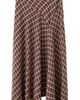 MANGO MANGO Check Print Asymmetric Maxi Skirt - 1