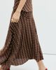 MANGO MANGO Check Print Asymmetric Maxi Skirt - 4