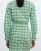 MANGO MANGO Check Tie Front Long Sleeve Shirtdress - 3