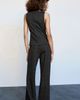 MANGO MANGO Checked Wide Leg Jumpsuit - 3