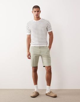 Mango Mango chino shorts in mint green