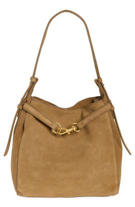 MANGO MANGO Chus Leather Bucket Bag