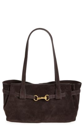 MANGO MANGO Chus Suede Shoulder Bag