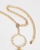Mango Mango circle chain belt in gold tone - 2