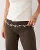 Mango Mango circle chain belt in silver - 1