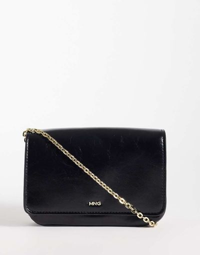 Mango Mango classic cross-body bag in black