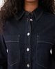 Mango Mango classic denim shirt in indigo-Blue - 3