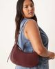 Mango Mango classic half moon cross body bag in cherry red - 1