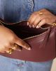 Mango Mango classic half moon cross body bag in cherry red - 4