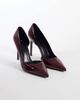 Mango Mango classic heeled pumps in burgundy-Red - 4