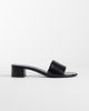 Mango Mango classic heeled sandals in black - 1
