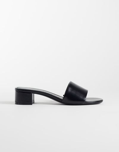 Mango Mango classic heeled sandals in black