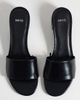 Mango Mango classic heeled sandals in black - 3