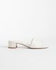 Mango Mango classic heeled sandals in cream-White - 1