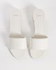 Mango Mango classic heeled sandals in cream-White - 2