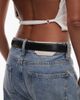 Mango Mango classic leather belt in black - 3