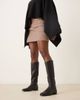 Mango Mango classic leather boots in black - 2