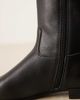 Mango Mango classic leather boots in black - 4