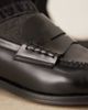Mango Mango classic leather loafers in black - 2