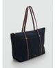 Mango Mango classic tote bag in navy - 3