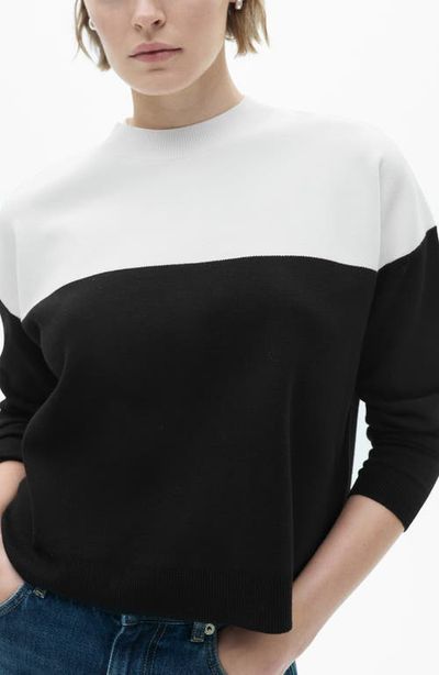 MANGO MANGO Colorblock Sweater