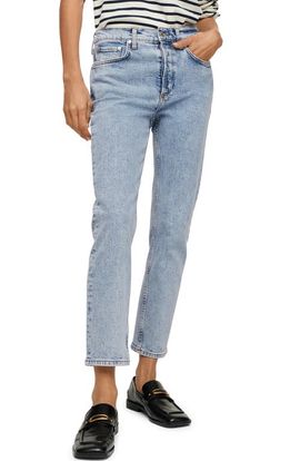 MANGO MANGO Committed Collection Ankle Straight Leg Jeans