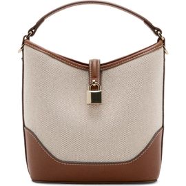 MANGO MANGO Contrasting Canvas Bucket Bag