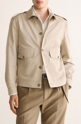 MANGO MANGO Cotton & Silk Jacket