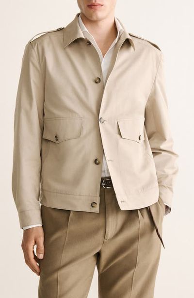 MANGO MANGO Cotton & Silk Jacket