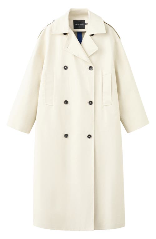 MANGO MANGO Cotton Blend Trench Coat