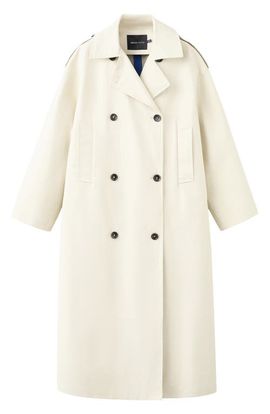 MANGO MANGO Cotton Blend Trench Coat
