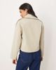 Mango Mango cotton mix cropped trench coat in beige-Neutral - 4