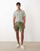 Mango Mango cotton mix draw string shorts in khaki-Green - 2