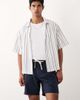 Mango Mango cotton mix draw string shorts in navy - 1