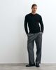 Mango Mango cotton rich knit sweater in black - 2