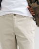 Mango Mango cotton rich slim fit pants in ecru-NEUTRAL - 4