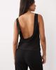 Mango Mango cowl back sleeveless top in black - 1