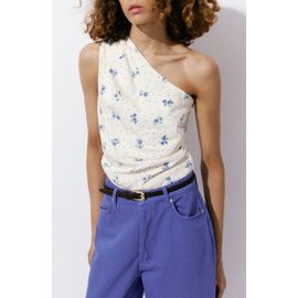 MANGO MANGO Coya One Shoulder Knit Top
