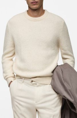 MANGO MANGO Crewneck Knit Sweater