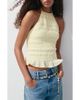 MANGO MANGO Crinkle Halter Camisole - 1