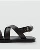 MANGO MANGO Crisscross Leather Sandal - 4