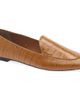 MANGO MANGO Croc Embossed Leather Loafer - 1