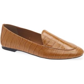 MANGO MANGO Croc Embossed Leather Loafer