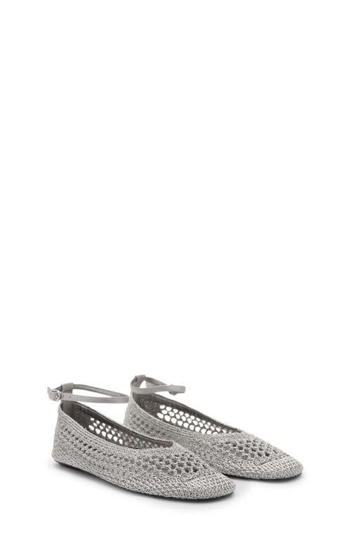 MANGO MANGO Crochet Ankle Strap Ballet Flat