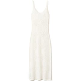 MANGO MANGO Crochet Midi Tank Dress