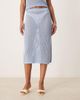 Mango Mango crochet straight fit embelished midi skirt in sky blue - part of a set - 3