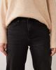 Mango Mango cropped straight jean in black - 4