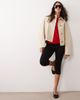 Mango Mango cropped trench coat in beige-Neutral - 2