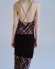 MANGO MANGO Cross Back Check Midi Dress - 3