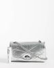 Mango Mango cross body bag with chain strap in silver - 2